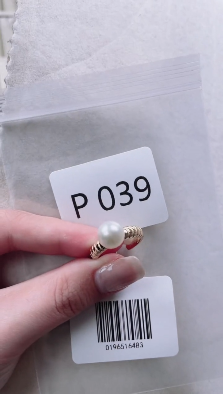【闪购商品】海水珍珠戒指银S925镶嵌P039