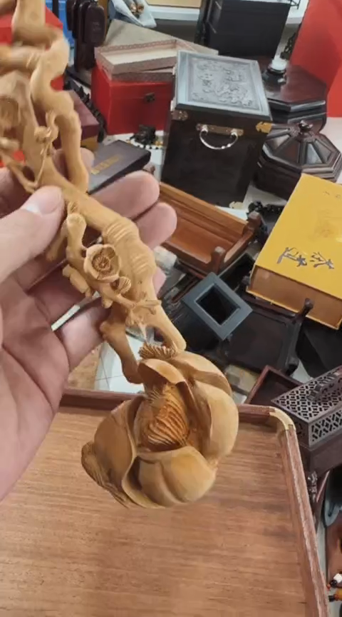 【闪购商品】香榧木HYM   小如意摆件