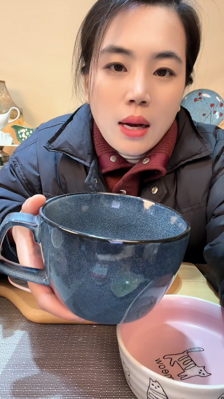 【闪购商品】瓷片早餐杯 微瑕介意勿拍