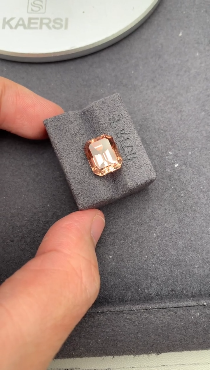 未镶嵌裸石碧玺5.5ct 帕拉恰碧玺 定制 BH