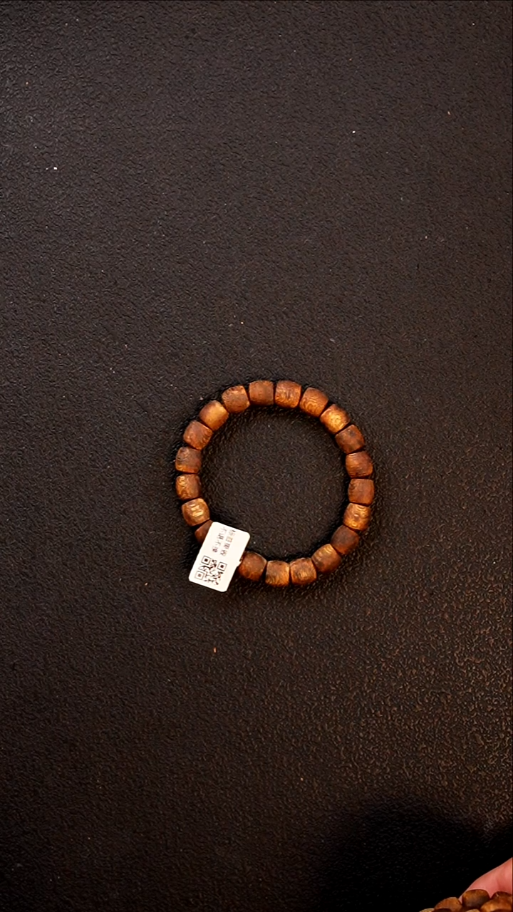 沉香手串莺歌绿棋楠9mm鼓珠单圈 保8g