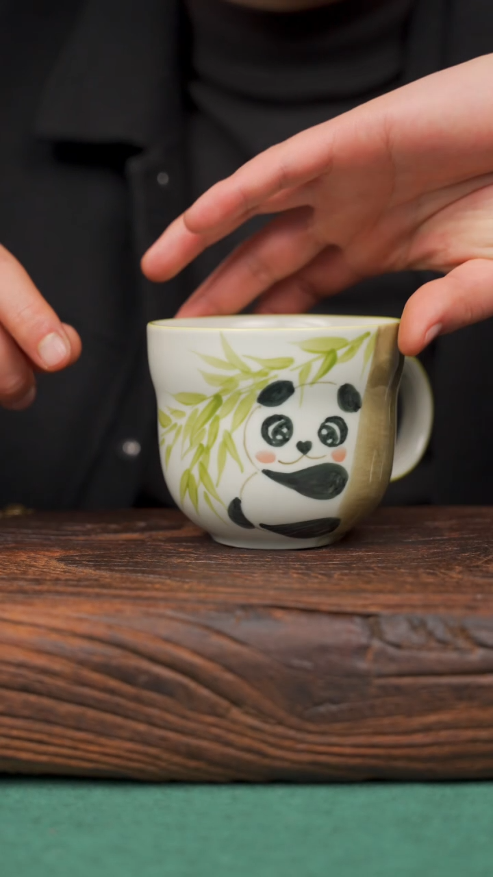 【闪购商品】瓷片74寻一缕瓷香杯釉下手工手绘瓷器