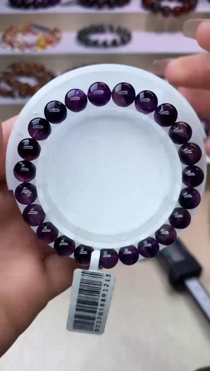 【闪购商品】水晶手链未镶嵌紫超七8m+