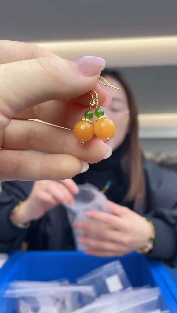 【闪购商品】蜜蜡裸石银S925镶嵌（多样性发一件）