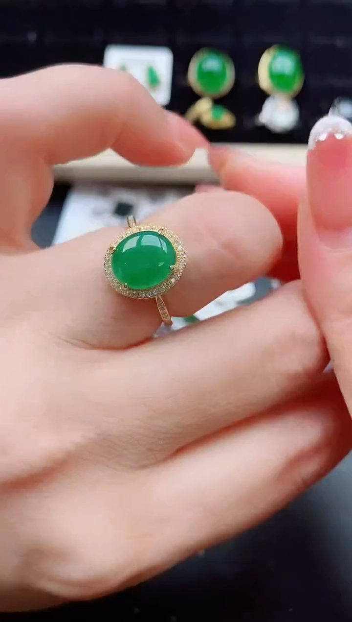 【闪购商品】翡翠戒指银S925镶嵌121212