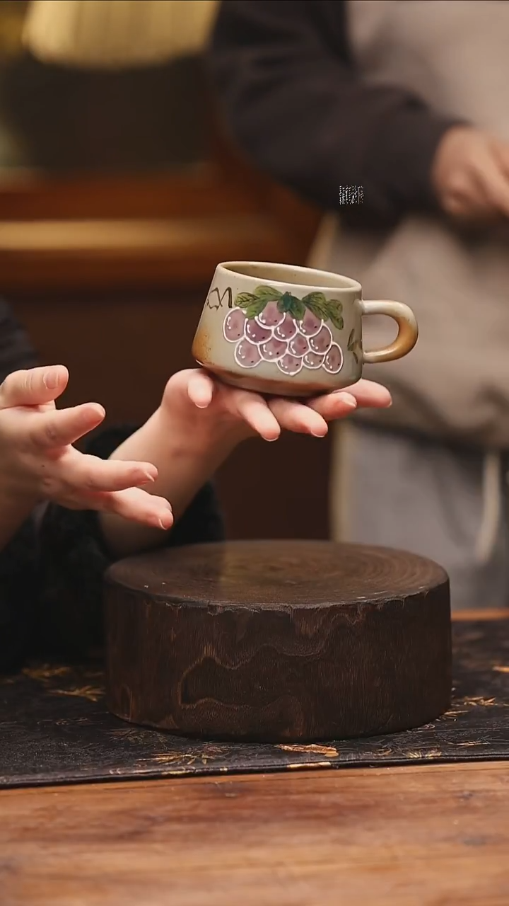 陶瓷景德镇高温釉下手绘陶瓷@L237@