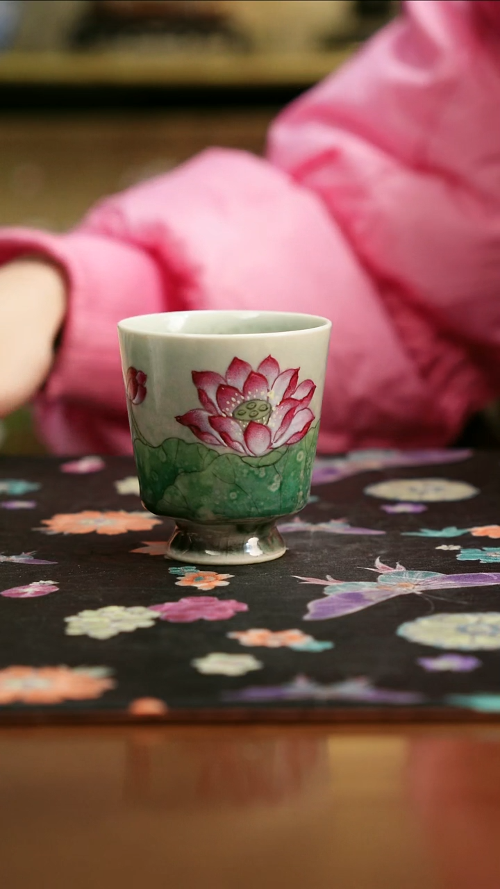 景德镇陶瓷杯碗柴烧多人