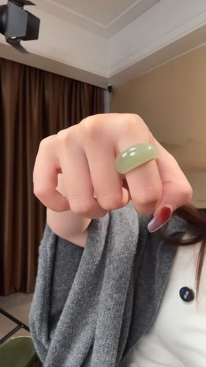 未镶嵌戒指和田玉天然和田玉指环@@SS8811-15