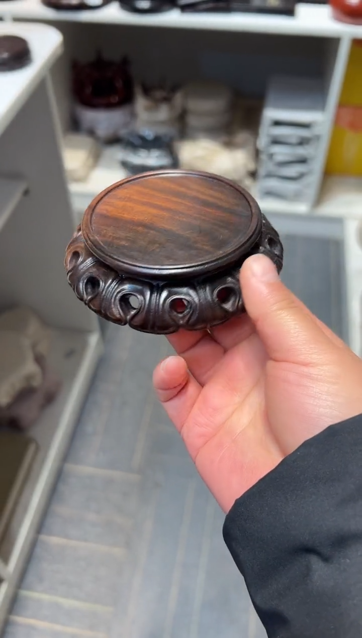 【闪购商品】红酸枝木类端景台工艺品底座