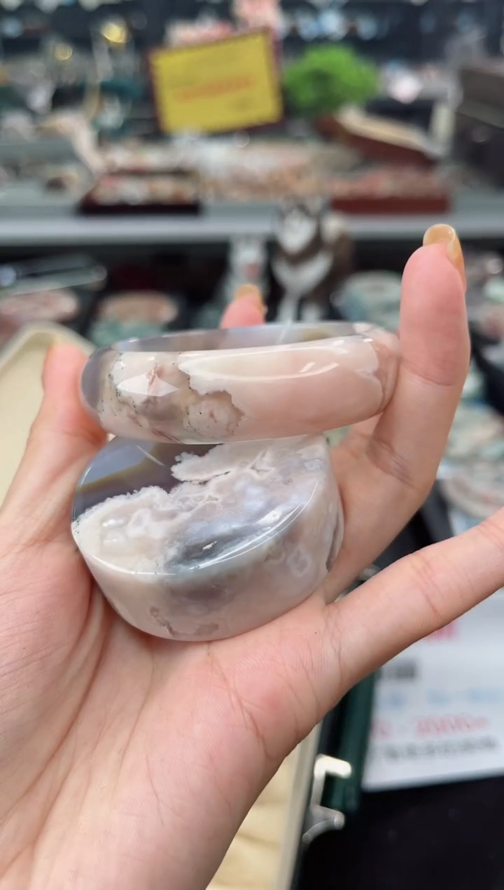 【闪购商品】石英质玉手镯未镶嵌53圈口（赠品镯心）3590079