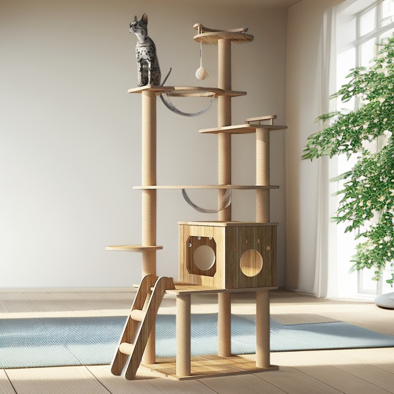 猫爬架猫窝猫树一体大型太空舱宠物含抓板宠物必备物品猫抓板