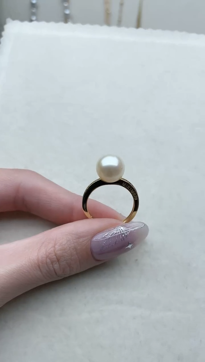 【闪购商品】海水珍珠戒指银S925镶嵌Y65