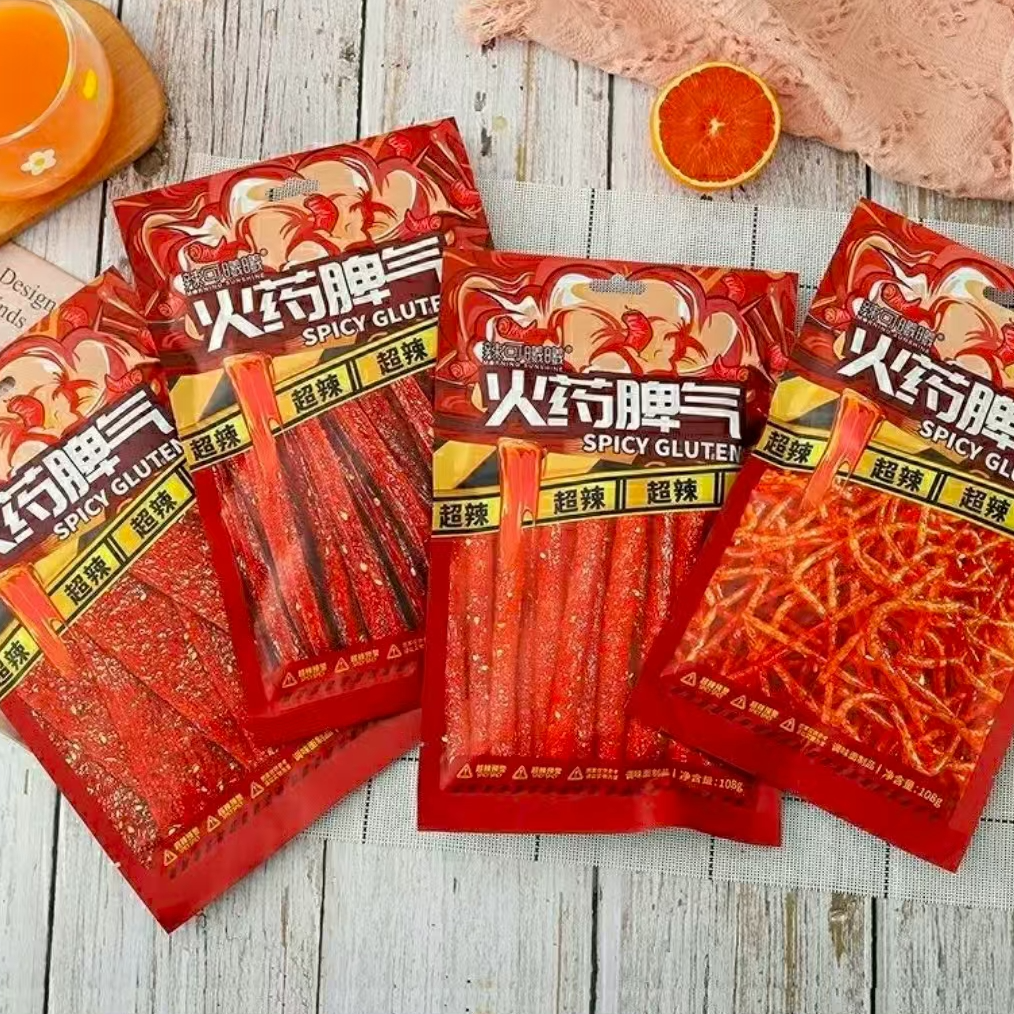 超辣解馋网红辣条湖南特产休闲爆辣小零食