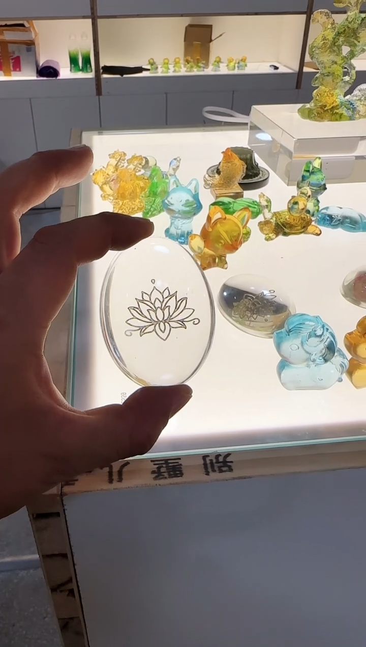 手工艺品琉璃莲花元宝