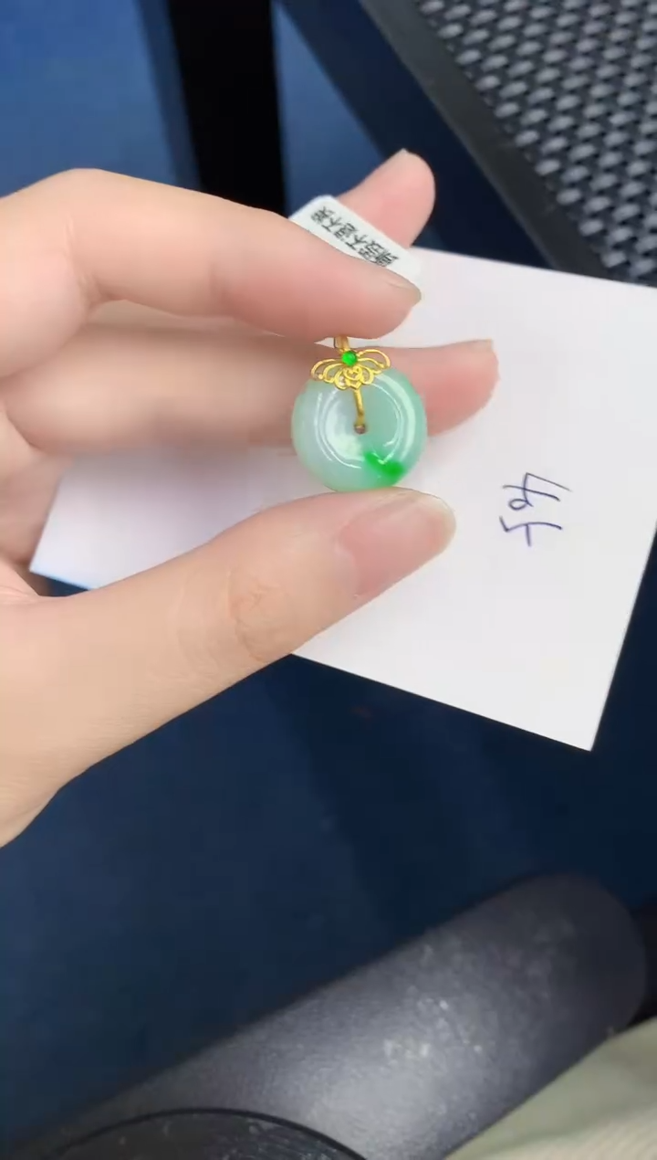 【闪购商品】翡翠颈饰18K金镶嵌000000000