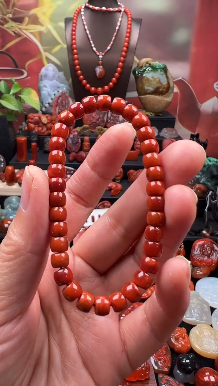 未镶嵌手链南红玛瑙6mm