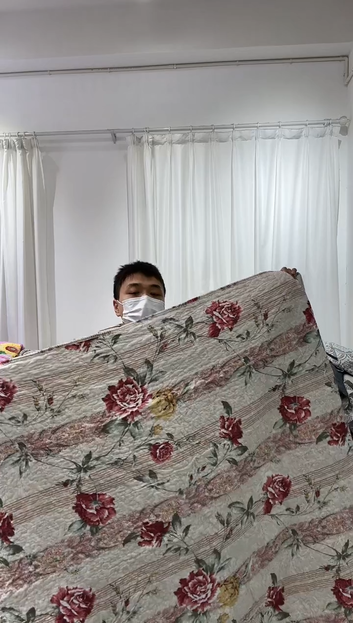 棉180*230纯棉床盖55微瑕