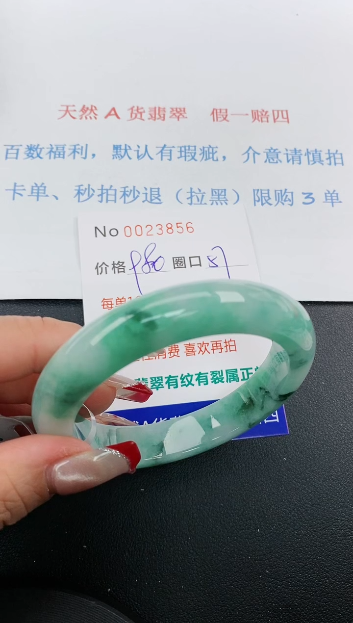 【闪购商品】翡翠手镯未镶嵌天然A货翡翠未镶嵌0023856