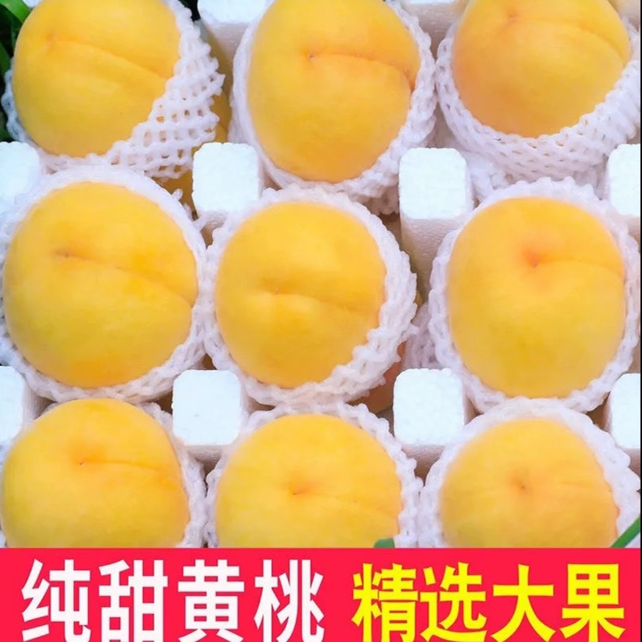 【京东/顺丰】头茬山东蒙阴黄桃锦香黄毛桃新鲜脆甜现摘现发W-8