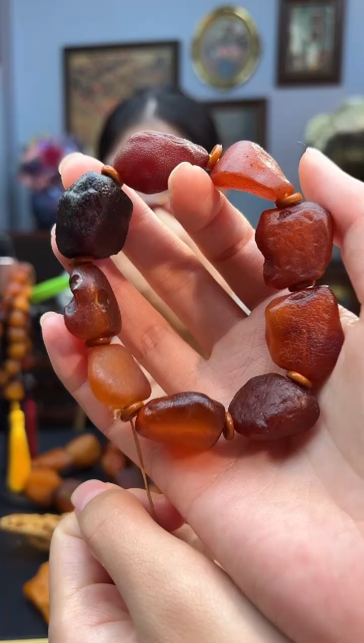 手串琥珀未镶嵌熙*手串