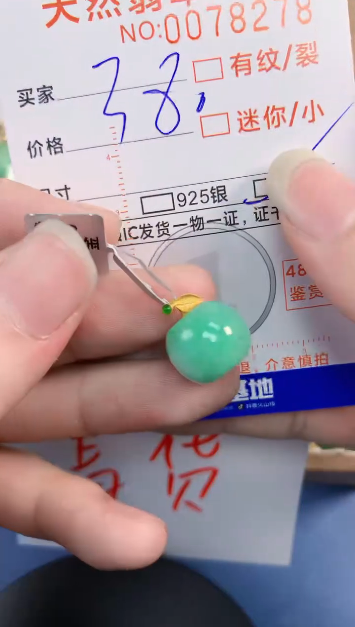 翡翠未镶嵌颈饰       1