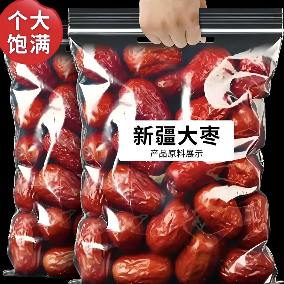 正宗红枣干货新疆大枣大个头零食即食营养食材煮粥煲汤