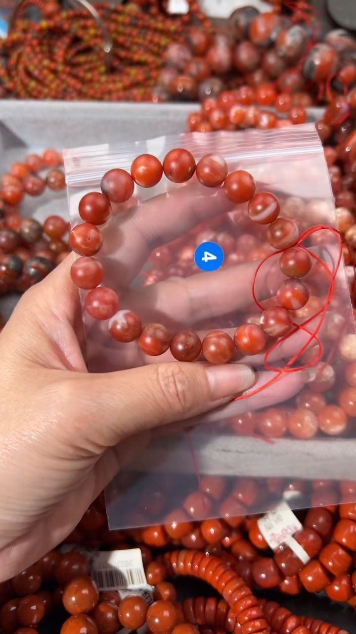 南红玛瑙未镶嵌手串10+