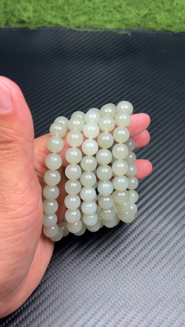 未镶嵌手串和田玉且末微色差近矿卡10多样性发货拍一发一