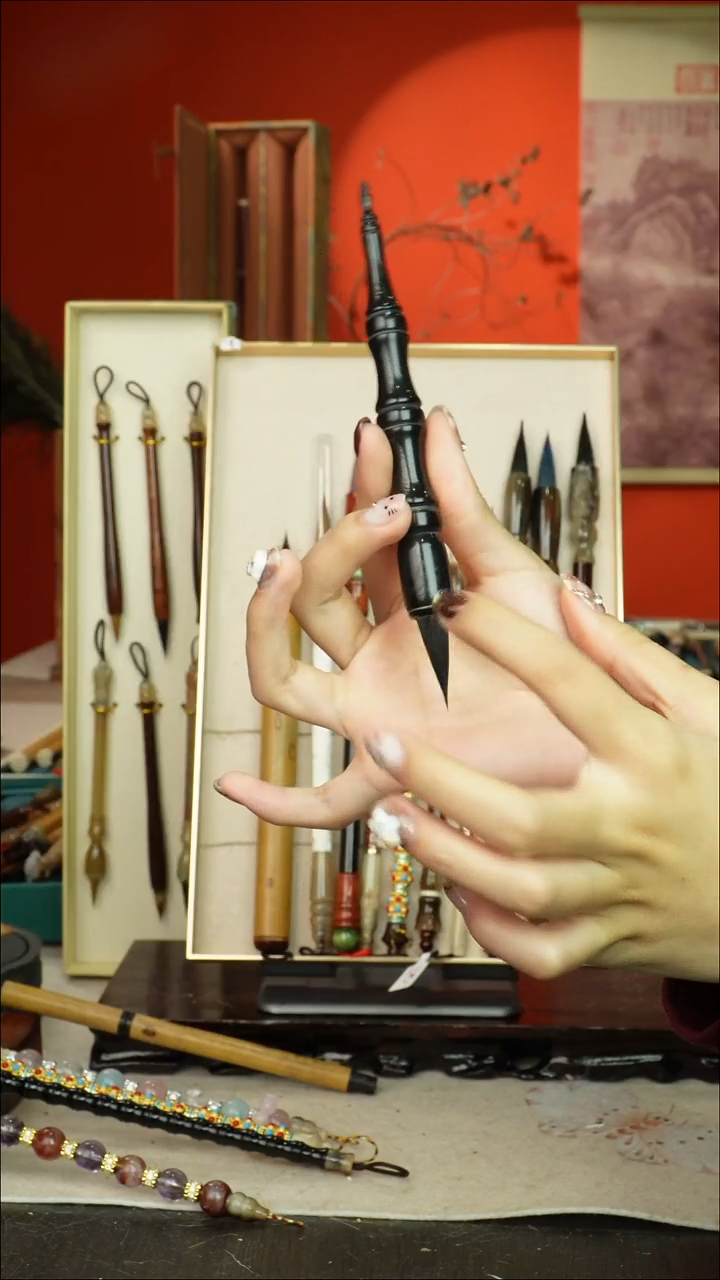 287号闪孤品高货毛笔链接 清水试笔 蘸墨不退