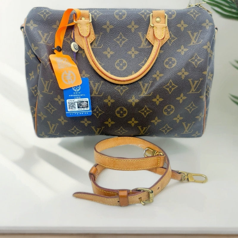 95新 LouisVuitton/路易威登 sp30老花肩带004704经典