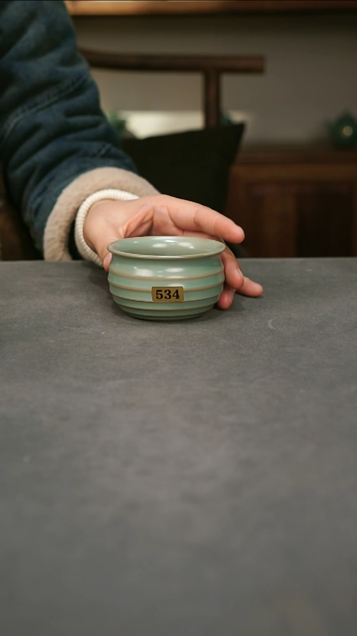 【闪购商品】君子汝瓷【福利】弦纹杯534