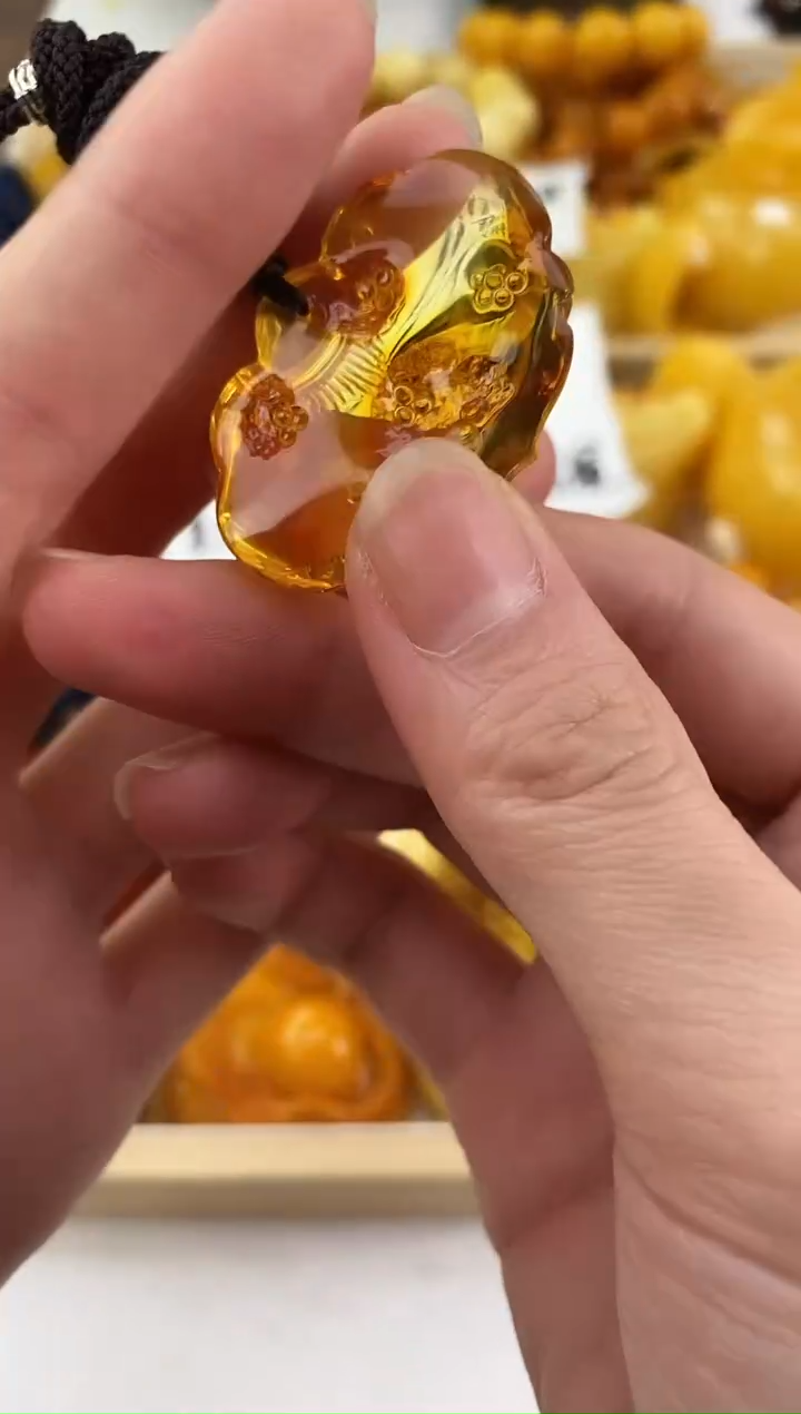 裸石琥珀未镶嵌天然蜜蜡琥珀