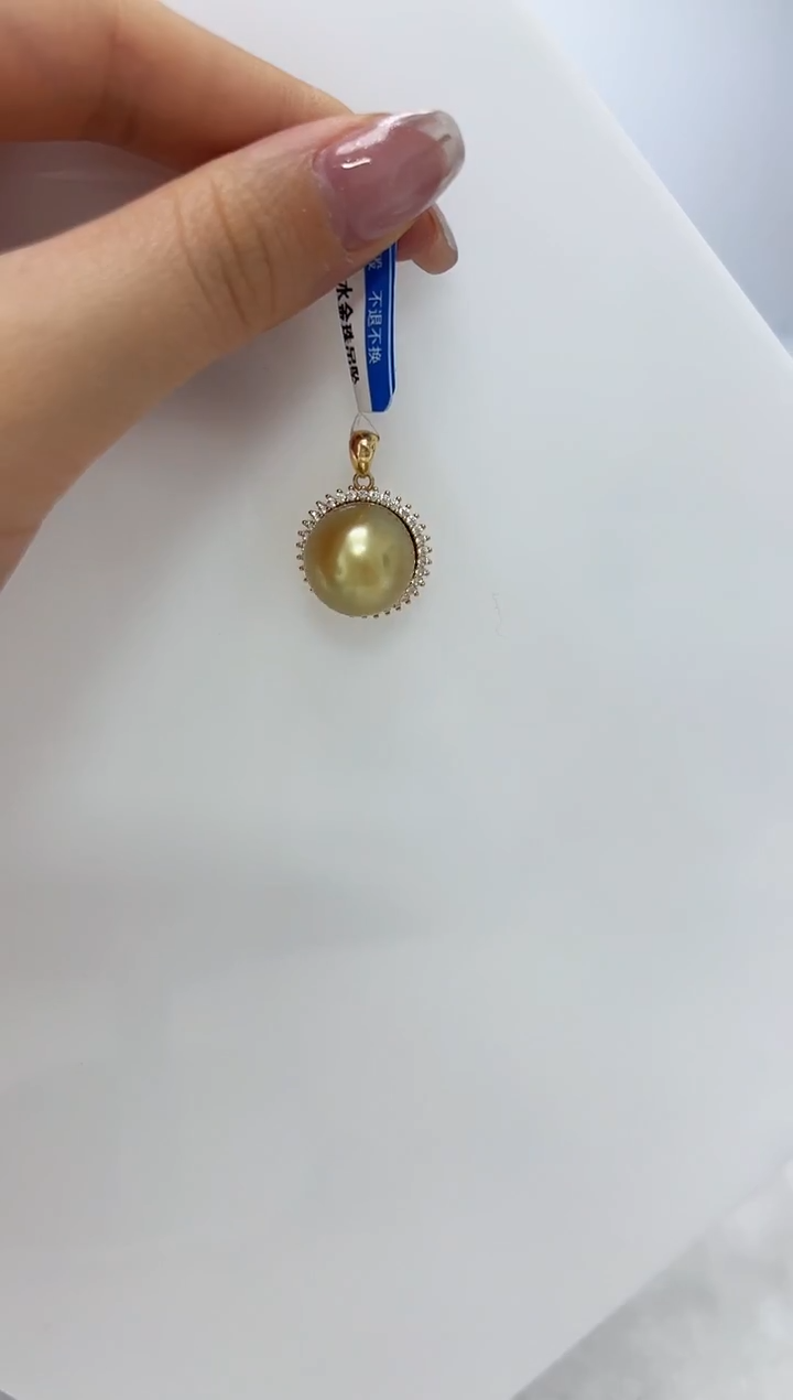 【闪购商品】海水珍珠DA银S925镶嵌吊坠 J226