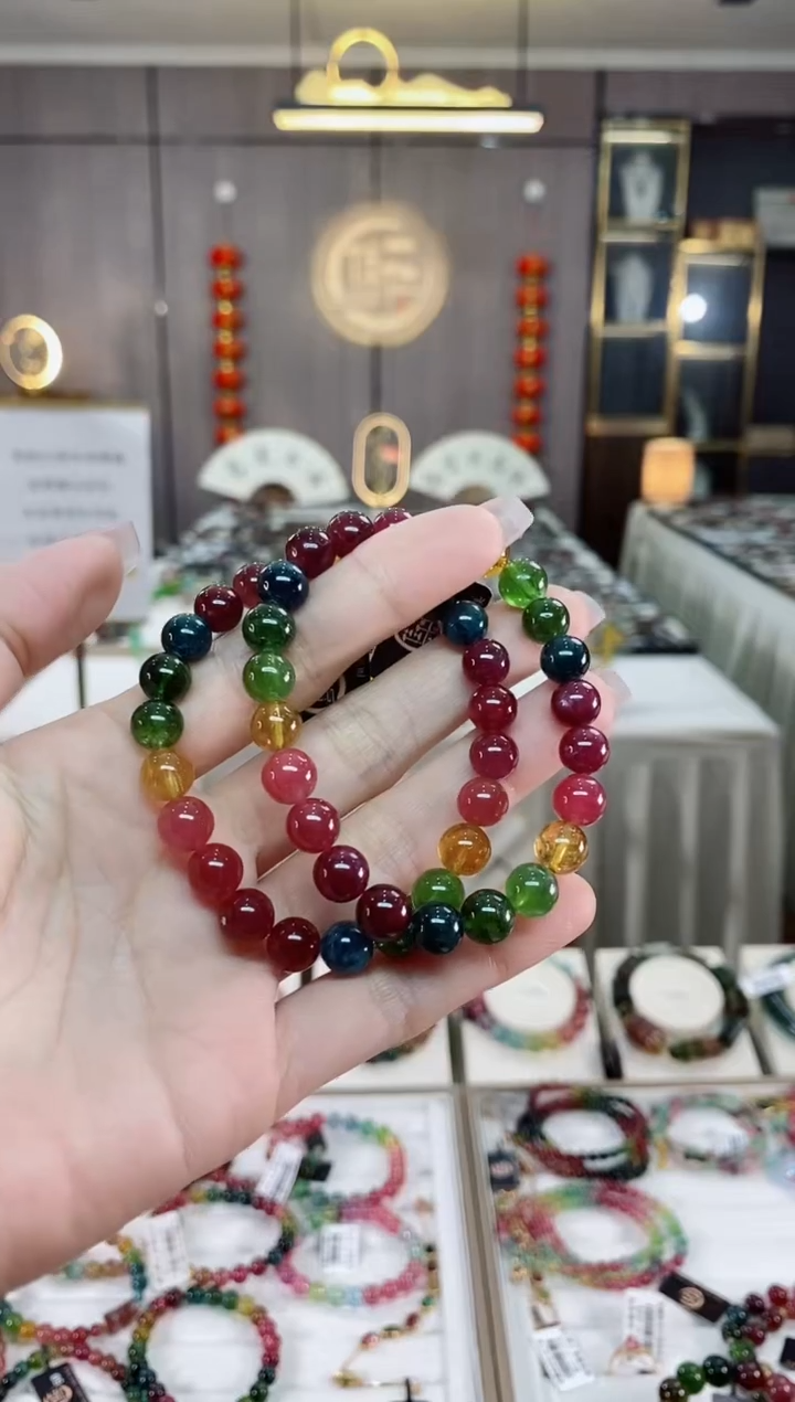 【闪购商品】碧玺单圈手串8mm+未镶嵌（多样性发一条）hon