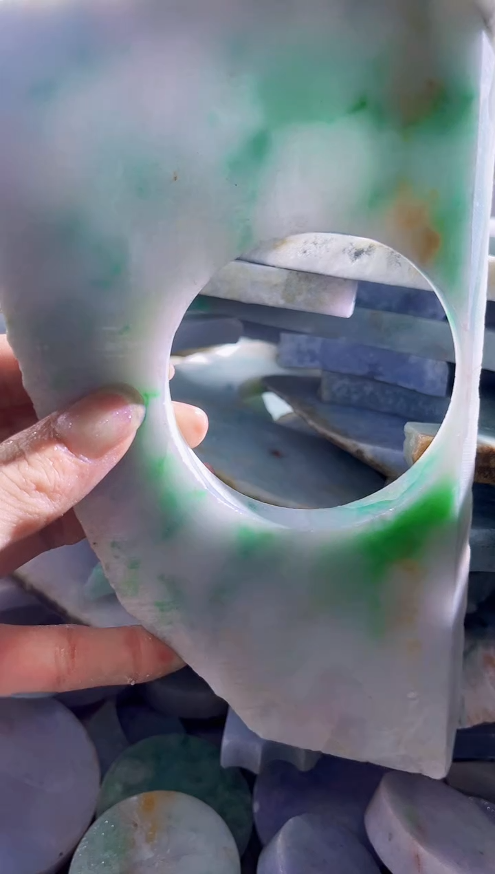 翡翠裸石缅甸翡翠A货陈4021