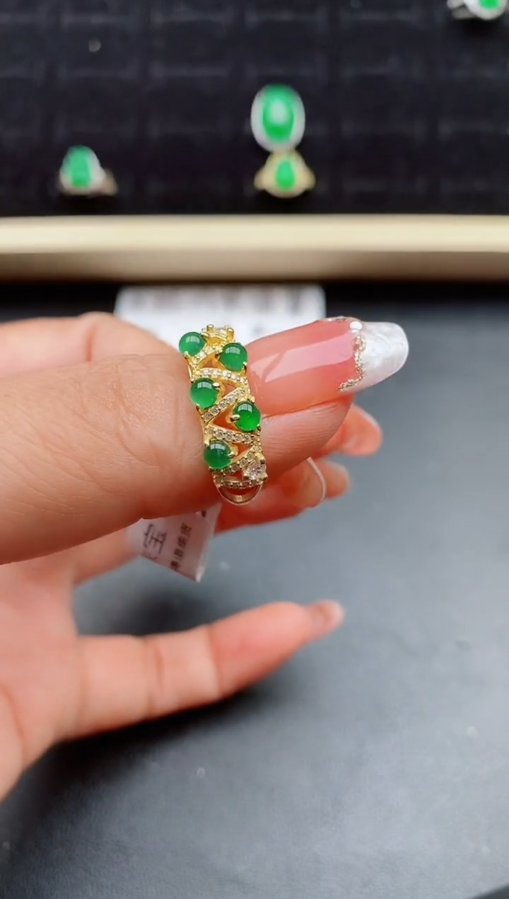 【闪购商品】翡翠戒指银S925镶嵌0580850