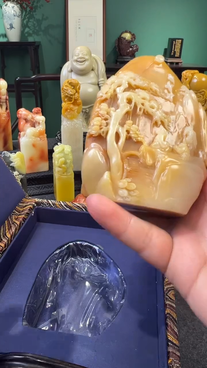 【闪购商品】寿山石汶洋山水雕