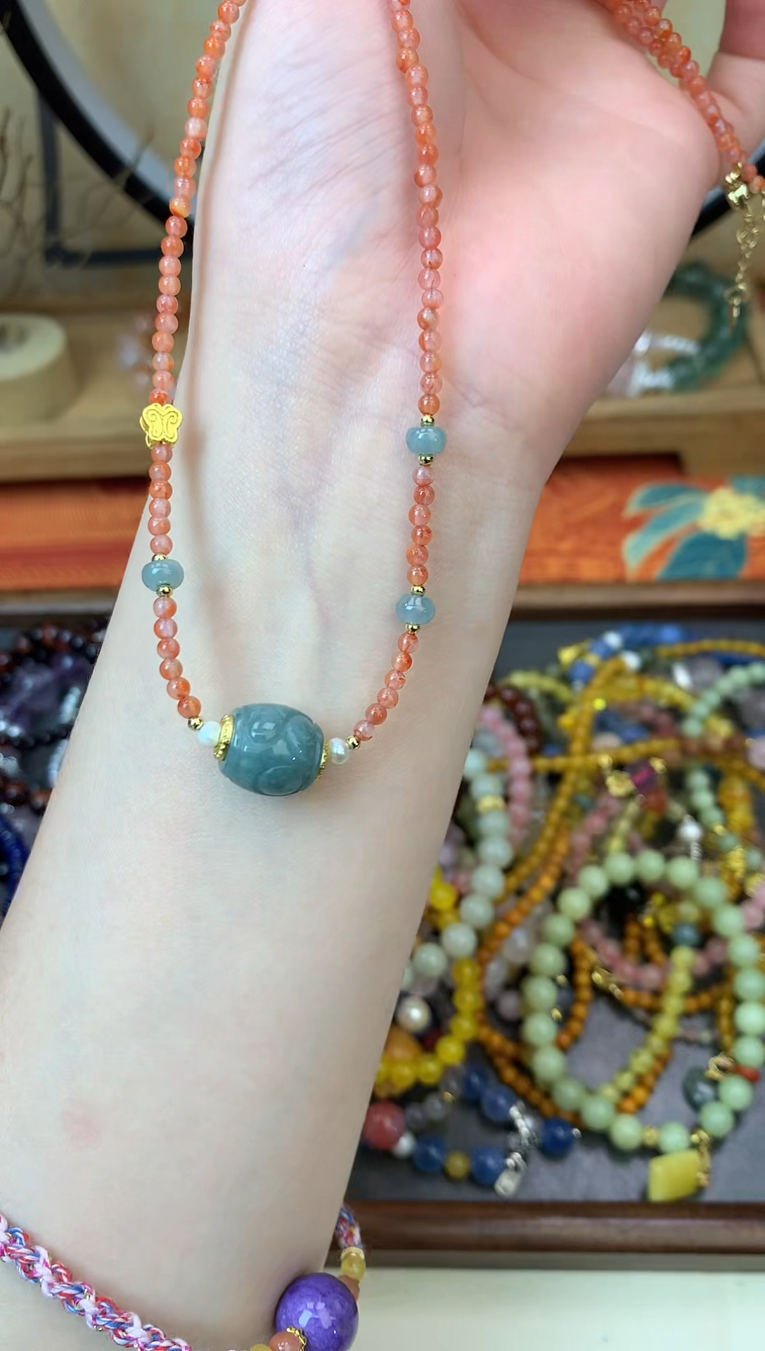 【闪购商品】玛瑙项链未镶嵌232手串