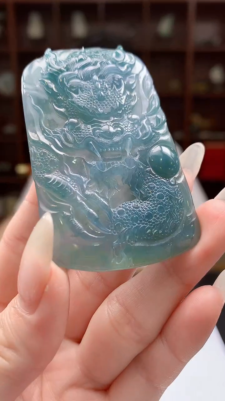 【闪购商品】定制翡翠未镶嵌8046jj-毛货挂件91