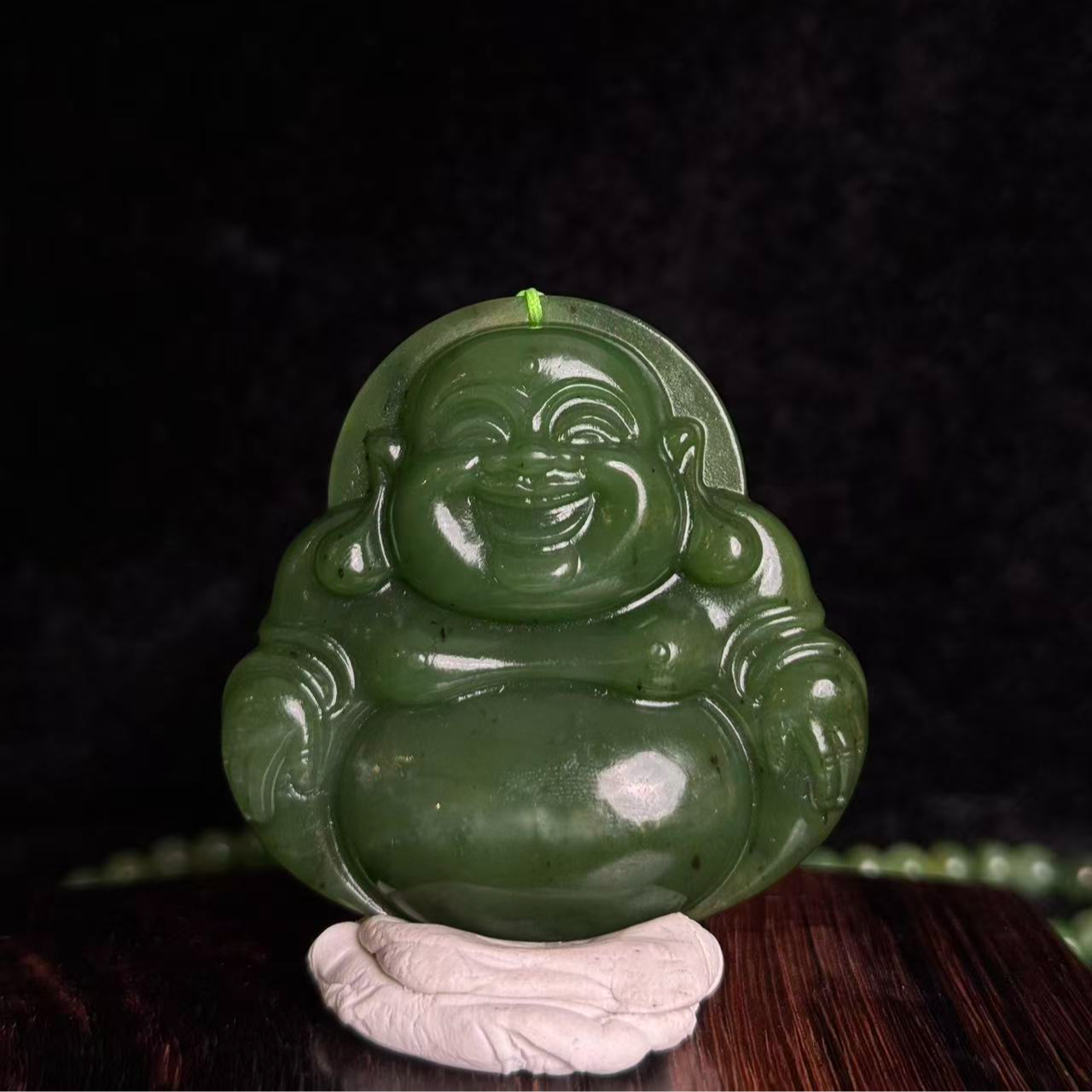 lot007 NYMZ0054 和田碧玉佛公