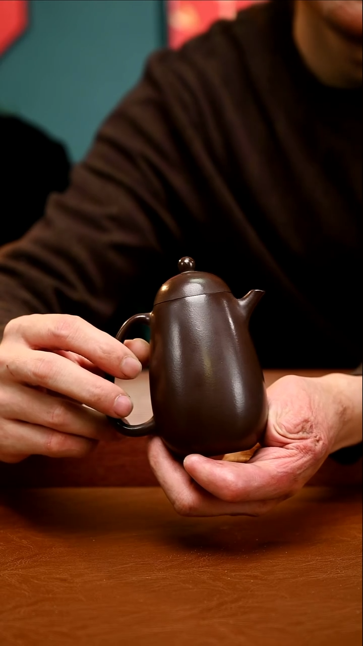 茶壶紫砂精工明式龙蛋紫泥364