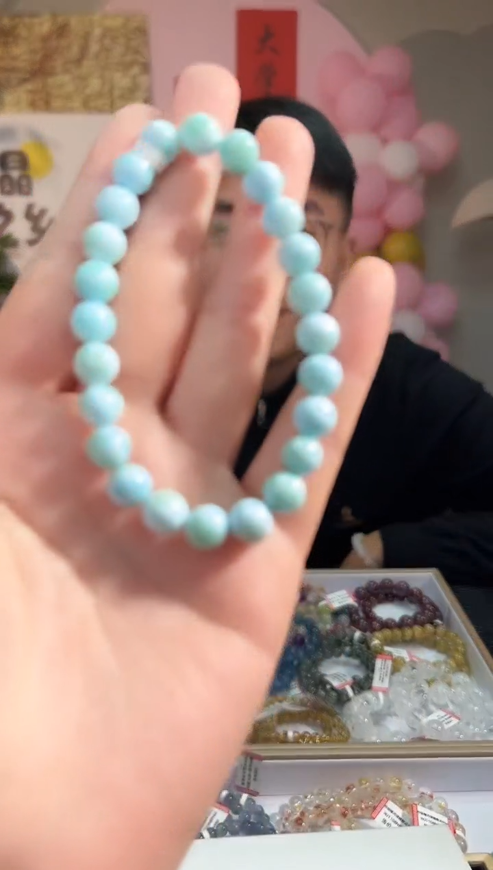 【闪购商品】针钠钙石（海纹石）手链未镶嵌57多样性发其一8+