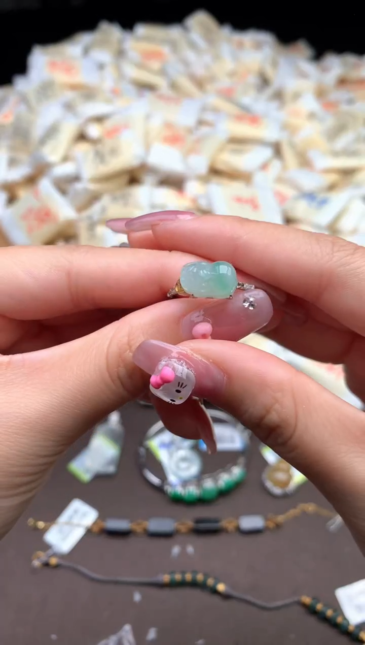 【闪购商品】翡翠戒指银S925镶嵌一