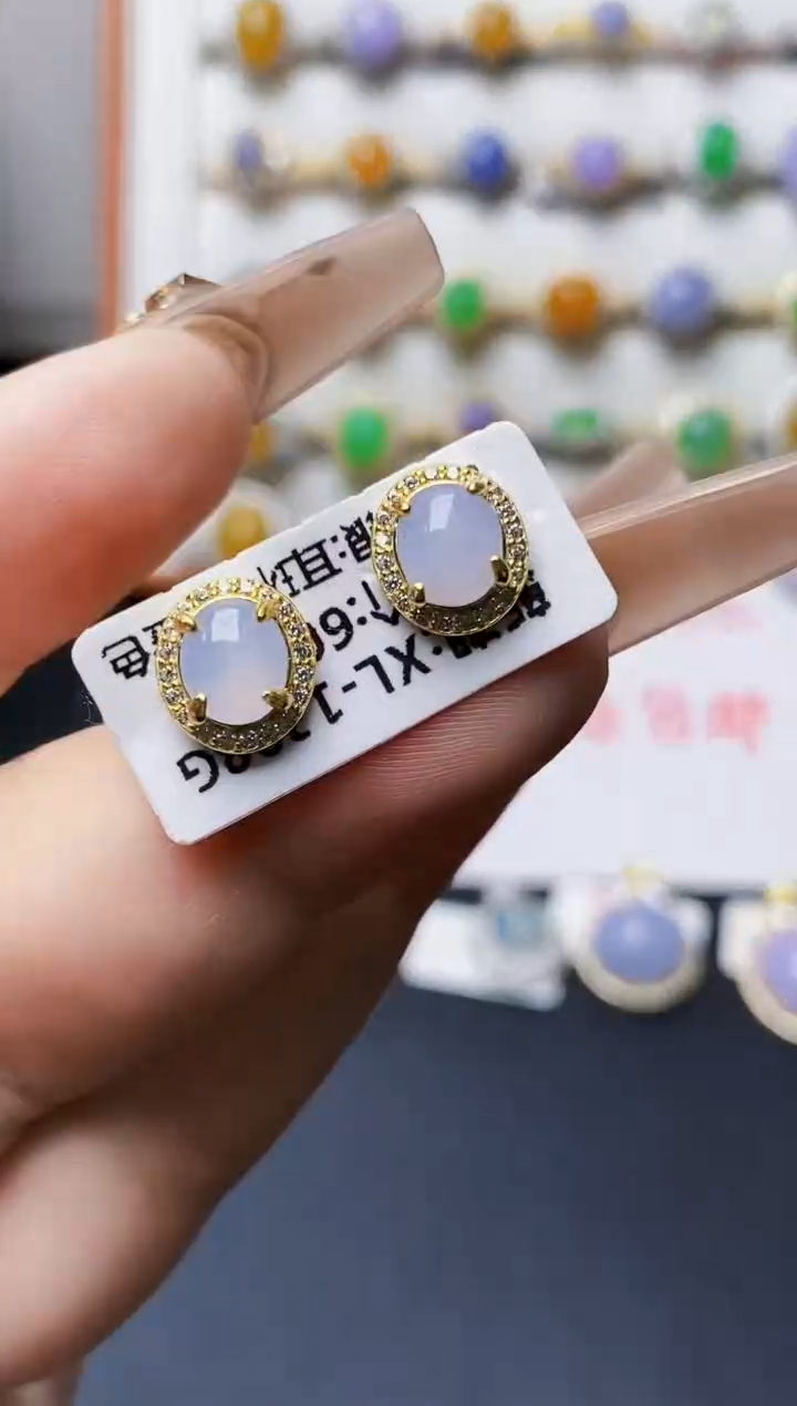 银S925镶嵌戒指翡翠0149