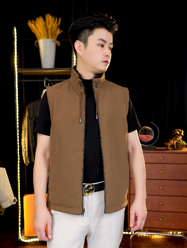 【官方优选】海宁秋冬季进口整貂绒双面穿皮草立领水貂马甲貂皮外套