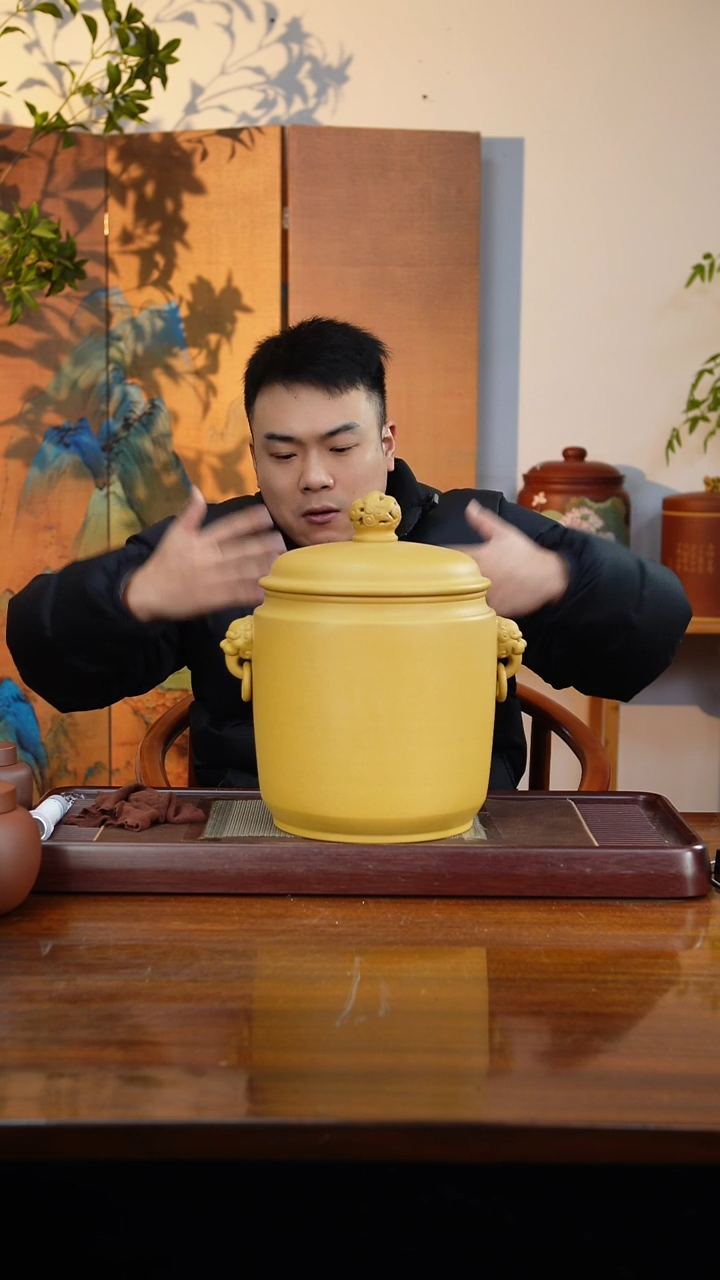宜兴原矿紫砂茶叶罐