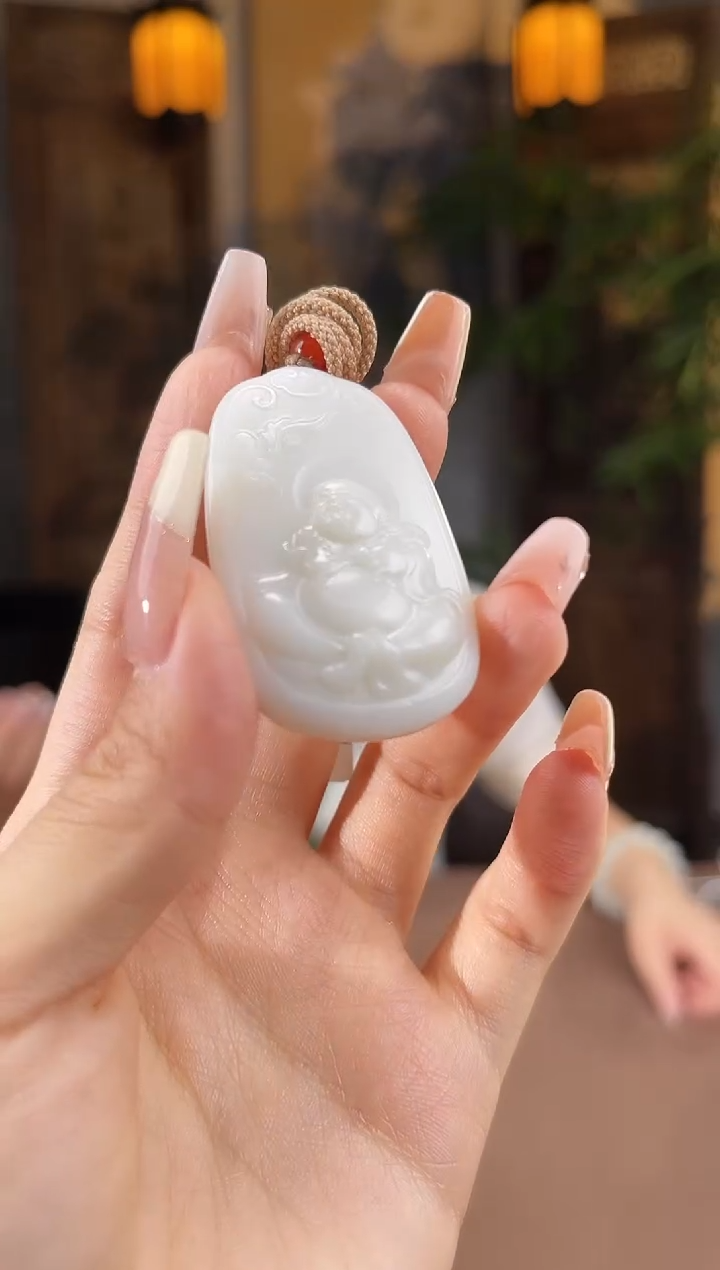 和田玉未镶嵌颈饰S126