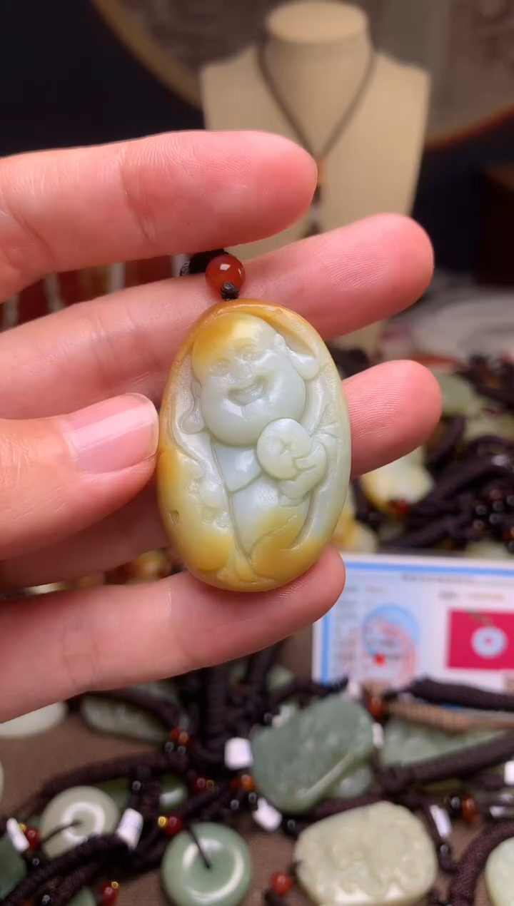 颈饰未镶嵌和田玉新疆料青海料清水和田玉吊坠