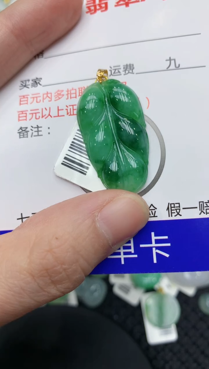 【闪购商品】翡翠颈饰18K金镶嵌11111111