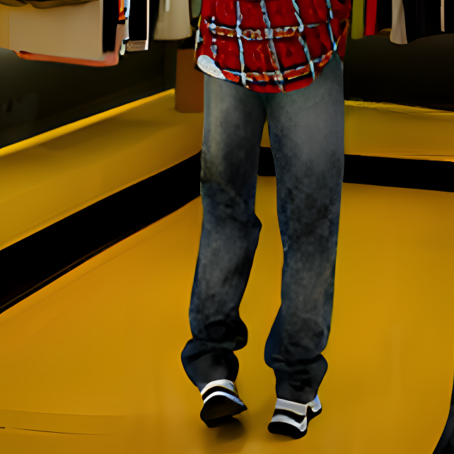 51号棋盘格牛仔裤【猫猫专属】XX1012